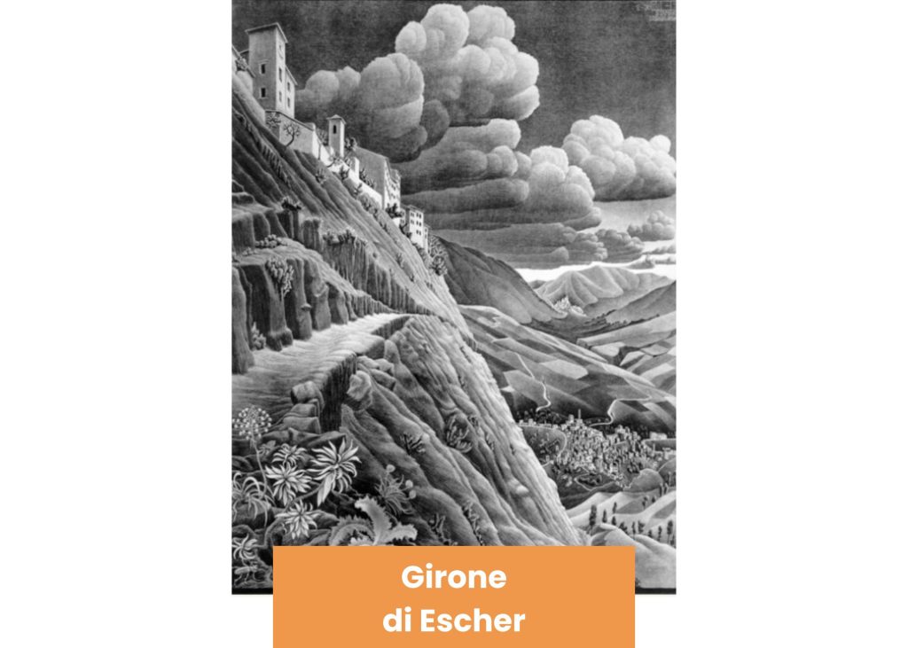 maurits escher a castrovalva in abruzzo